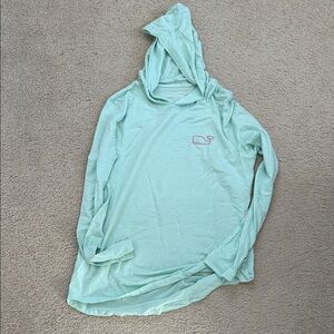 Vineyard Vines mint Green Hooded Tee